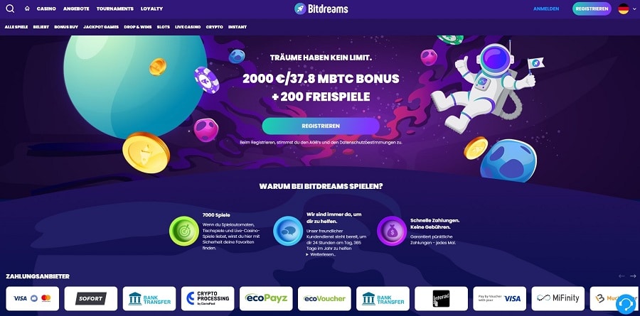 Bitdreams Webseite