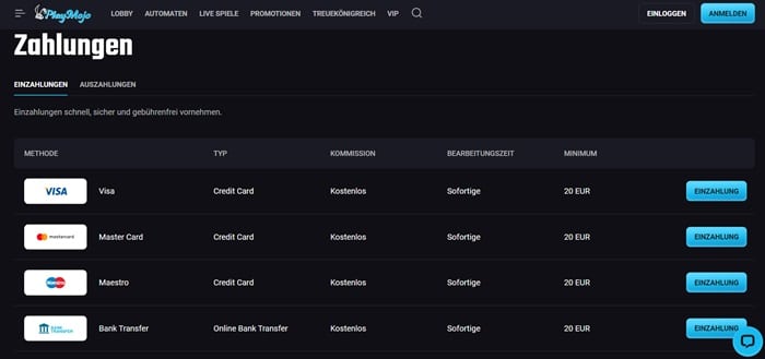 Zahlungsmethoden in Casinos ohne DE Lizenz